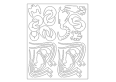 線切割3D-昆蟲3,線切割圖紙免費(fèi)下載