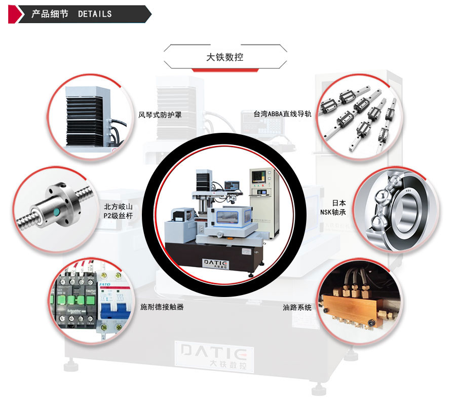 DE800環(huán)保型中走絲機床細節(jié)