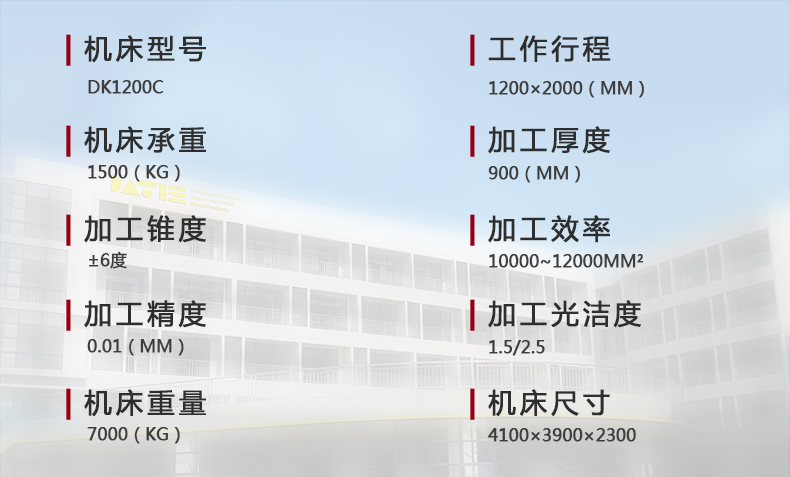 DK1200C技術(shù)參數(shù)
